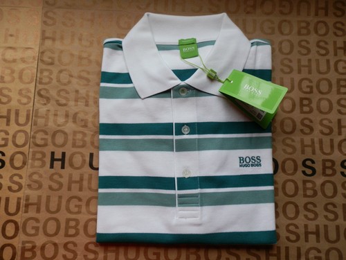New Hugo Boss white green paddy pro jersey golf football rugby polo t-shirt XL - Picture 6 of 12