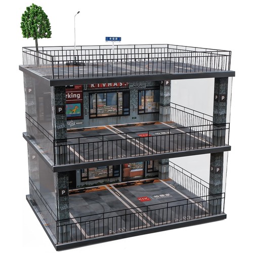 kivcmds 1:18 Scale Diecast Model Car Display Case Cabinet with USB Lights and...