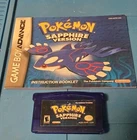 Pokemon: Sapphire Version - Nintendo Game Boy Advance GBA With Game Manual