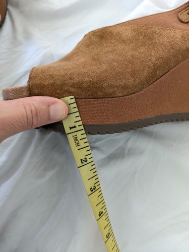 Vionic Trixie Sandal Women's 6 Brown Suede Wedge Comfort Supportive Slingback - Picture 2 of 10