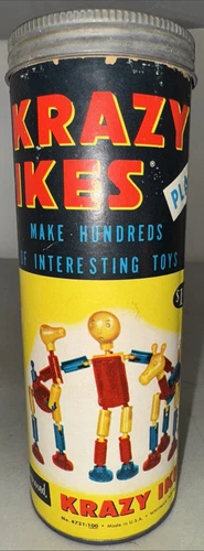 Krazy Ikes Whitman Building Toy Vintage 1957 Original Container No. 4731:100