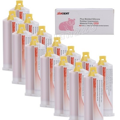 Light BODY FAST SET VPS PVS Dental Impression Material Set 50ML Cartridges