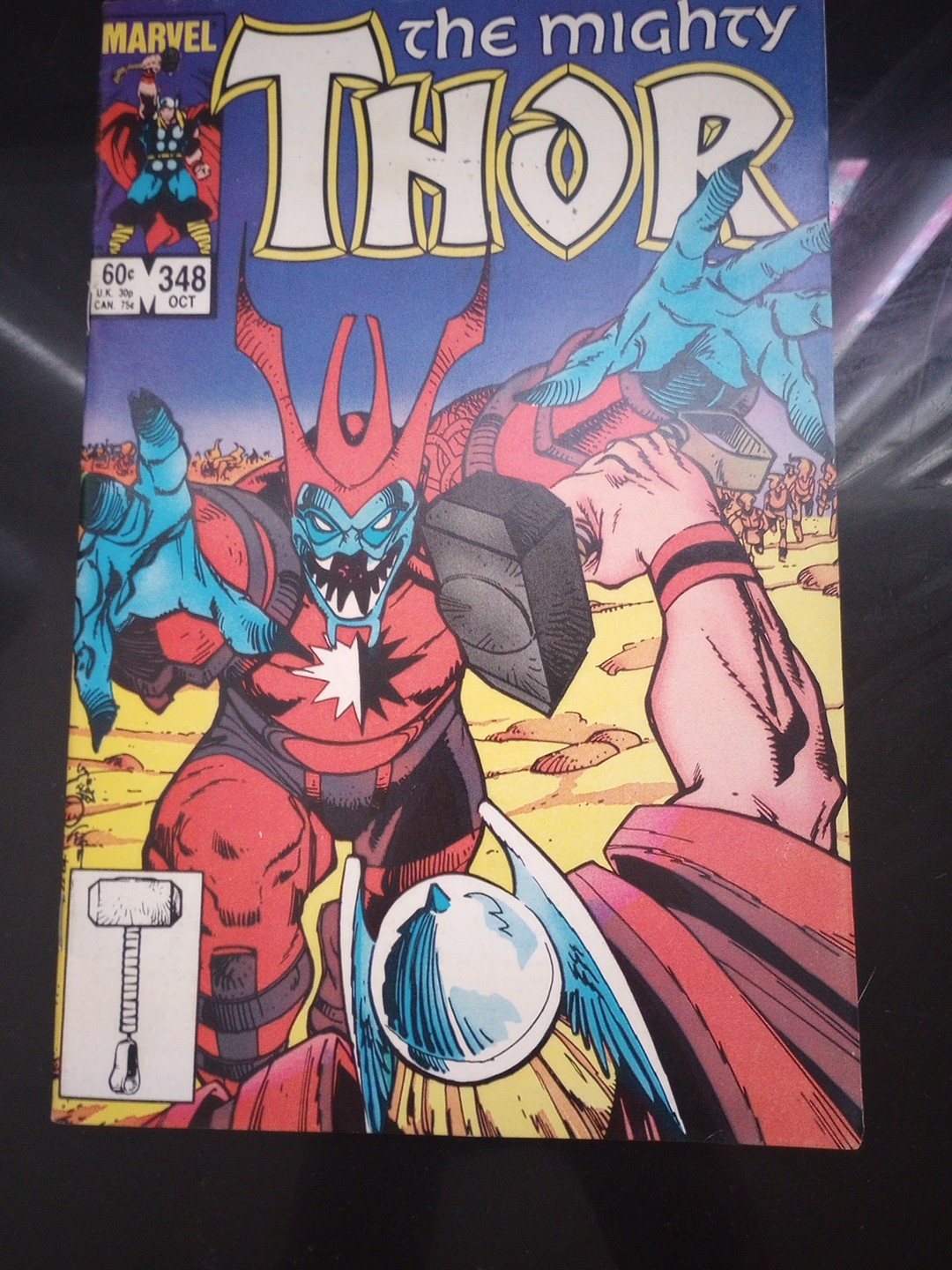 The Mighty Thor #348 Newsstand Variant (Marvel Comics October 1984)