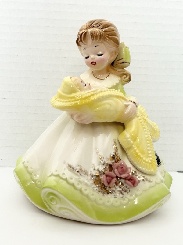 Rare Josef Originals Little Girl Dreams New Mother Figurine Not Musical Chips