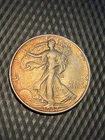 1937 Walking Liberty Half Dollar - Album Toned Obverse in VF Very Fine #DD5