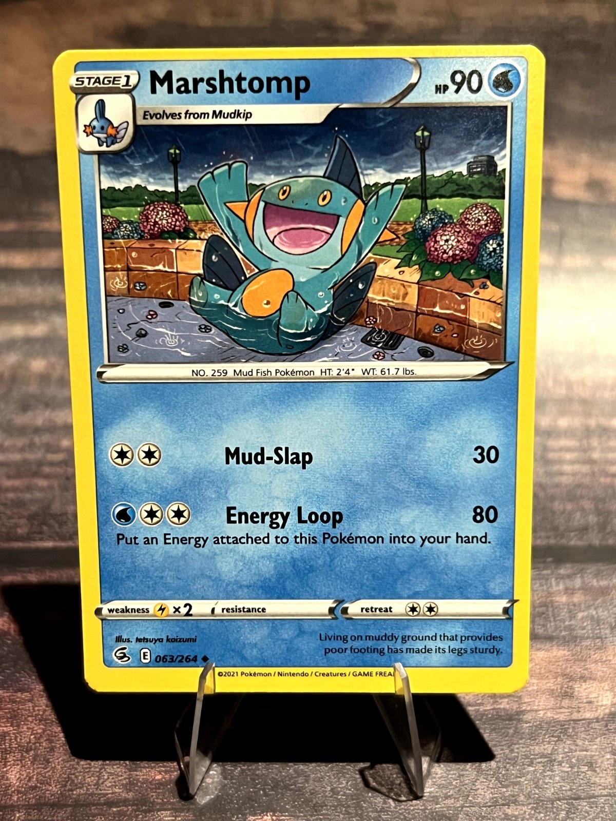 Marshtomp 063/264 Uncommon SWSH08: Fusion Strike Pokemon TCG