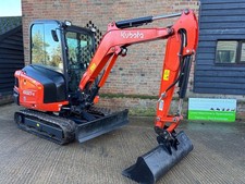 Kubota KX027 - 4 Mini Digger *2019* 1200 HRS* 3 Buckets Excavator 2.7 Ton JCB
