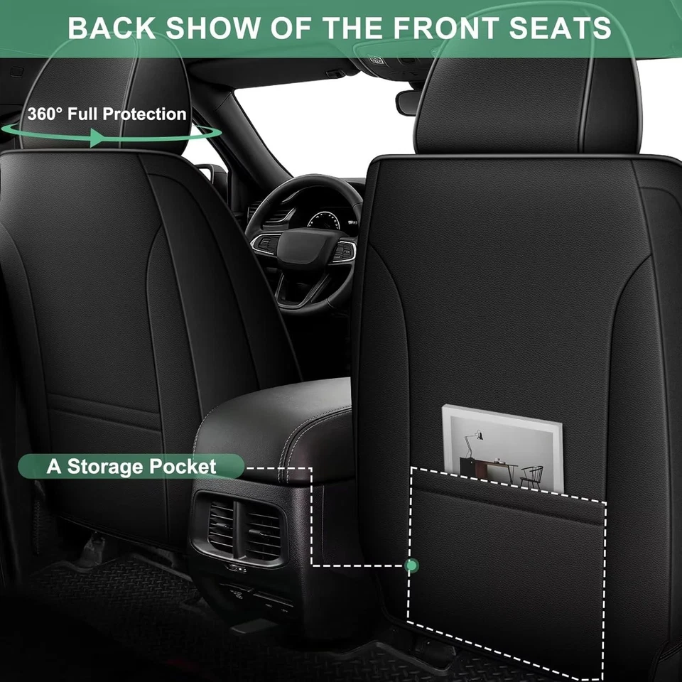 Car PU Leather Seat Covers For Mazda CX-3 2016-2021 Full Set (5 Seats) - Image 4 of 4