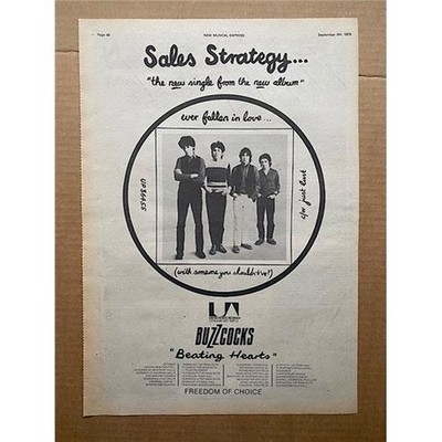 BUZZCOCKS EVER FALLEN IN LOVE WITH SOMEONE POSTER SIZED original PUNK music pres