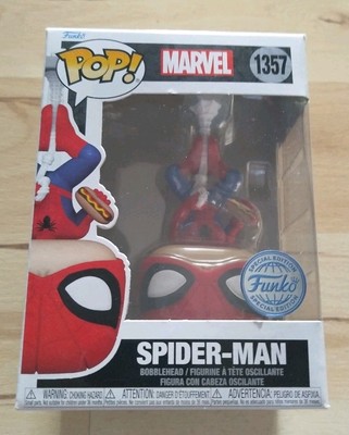 Funko Pop! Marvel Spiderman - Upside Down with Hot Dog #1357 Special Edition