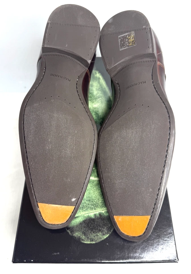 Sapatos sociais masculinos Magnanni Monroe 22278 marrom Bolton tamanho 8 M EUA - Imagem 4 de 4