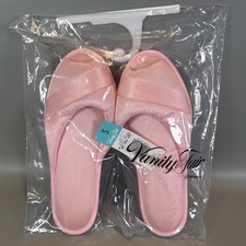 Vtg Vanity Fair House Slipper Pink Nylon Cushion Small 5-6 NEW