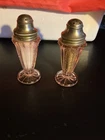 Vintage Pink Depression Glass Salt & Pepper by Jeanette Glass