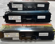 Brother TN436 Toner Cartridge Magenta And Yellow New Unopened Cayenne Opened