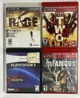 PS3 Bundle Rage Anarchy Edition Army Of Two Fallout 3 Infamous PlayStation 3 Lot