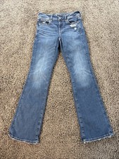 American Eagle Kick Boot Jeans Womens Size 4 Next Level Stretch Low Rise