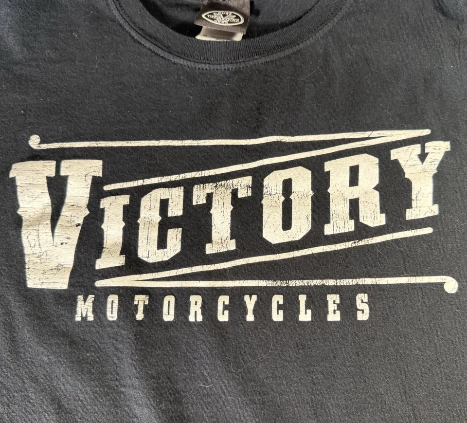 Camiseta de motociclista de colección años 00 Victory Motorcycles XL G-Force Powersports Lakewood Colorado Foto 3 de 4