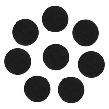 8pcs 2.5 Inch Round Adhesive Backed Felt for Household Application Black