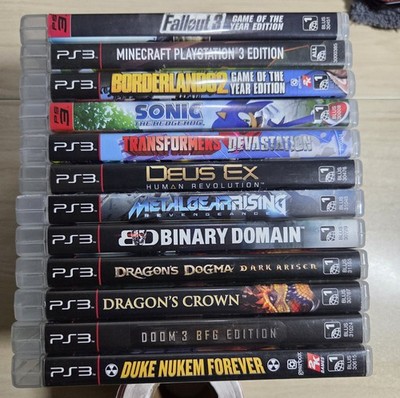 PS3 Uncommon-Rare Game Lot- Binary Domani , Metal Gear Rising Transforms & More