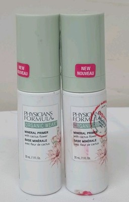 2 Of Physicians Formula Organic Wear Mineral Primer W/Cactus Flower PF11056 NEW