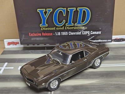 1:18 GMP ACME 1969 CHEVROLET CAMARO COPO BROWN YCID 199 MADE A1805732Y