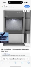 GE Profile Opal 2.0 Silver Stainless Countertop Ice Maker