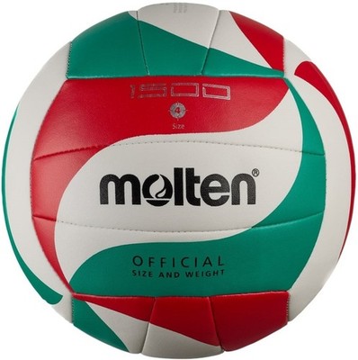 Molten Volleyball V4M1500 weiß/grün/rot Größe 4