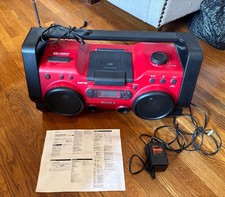 Sony ZS-H10CP Heavy Duty CD Player Radio MP3 Boombox Tested Works  power cord