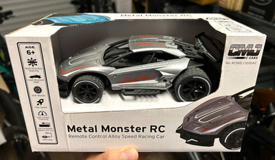 CMJ Metall Monster ferngesteuerter Legierung Speed Rennwagen grau - brandneu