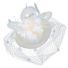 Fascinators Hat for Women, Organza Tea Party Headband Wedding Hat Headband Ha...