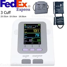 CONTEC08A Digital Blood Pressure Monitor NIBP Upper Arm NIBP Machine 3 Cuffs