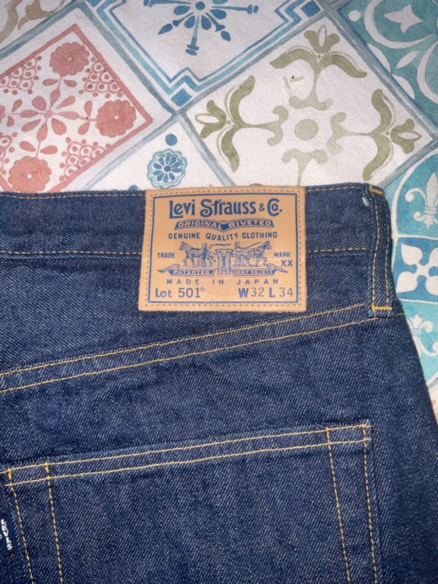 Levi's BLUETAB 1980 501® MADE IN JAPAN Levi's 501 1980 Made in Japan Blue Tab 32W x 34L New | eBay
