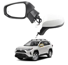 Side View Mirror For 19-24 Toyota RAV4 Heated Turning Lamp BSM Left Driver Side