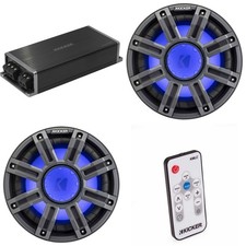Kicker Marine KPX500.1 Powersports Amp  2 10" 4 Ohm Premium Marine Subwoof...