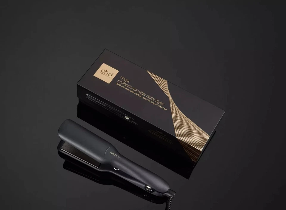 GHD Max Breitplatten Glätteisen Haarglätter & Styler in Schwarz NEU