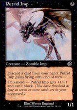 Putrid Imp -Foil Medium Play MTG Torment