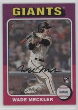 2024 Topps Heritage Rookies Flip Stock Wade Meckler #179 5s3