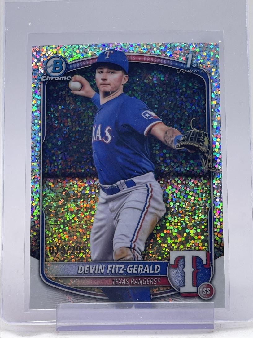 DEVIN FITZ-GERALD 2025 BOWMAN CHROME 1ST SPECKLE RANGERS /299 Q4871