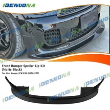Mattschwarz Frontspoiler Lippe Splitter Für MINI COOPER JCW R55 R56 R57 2007-13