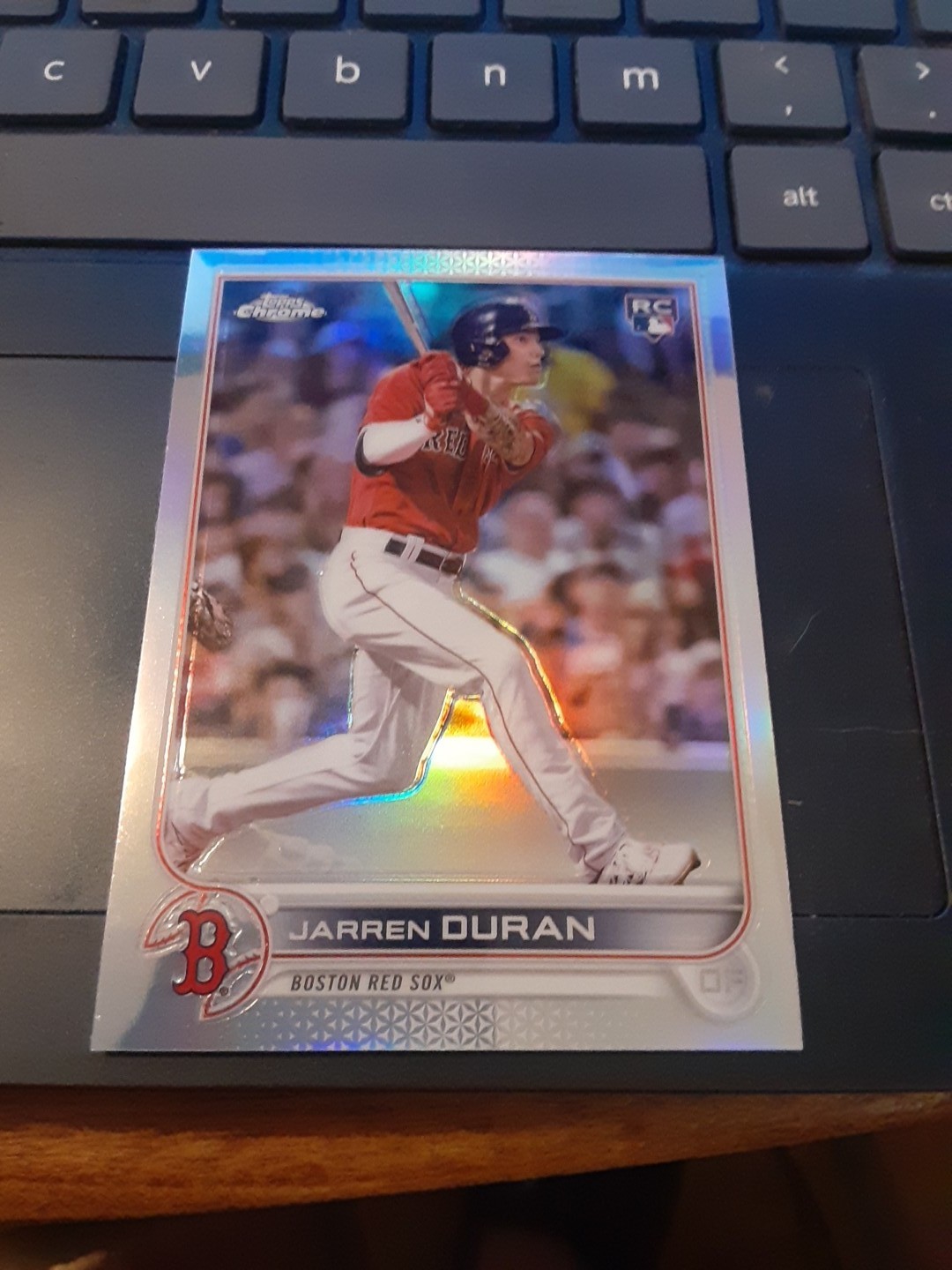 Jarren Duran 2022 Topps Chrome Sonic Refractor RC #113