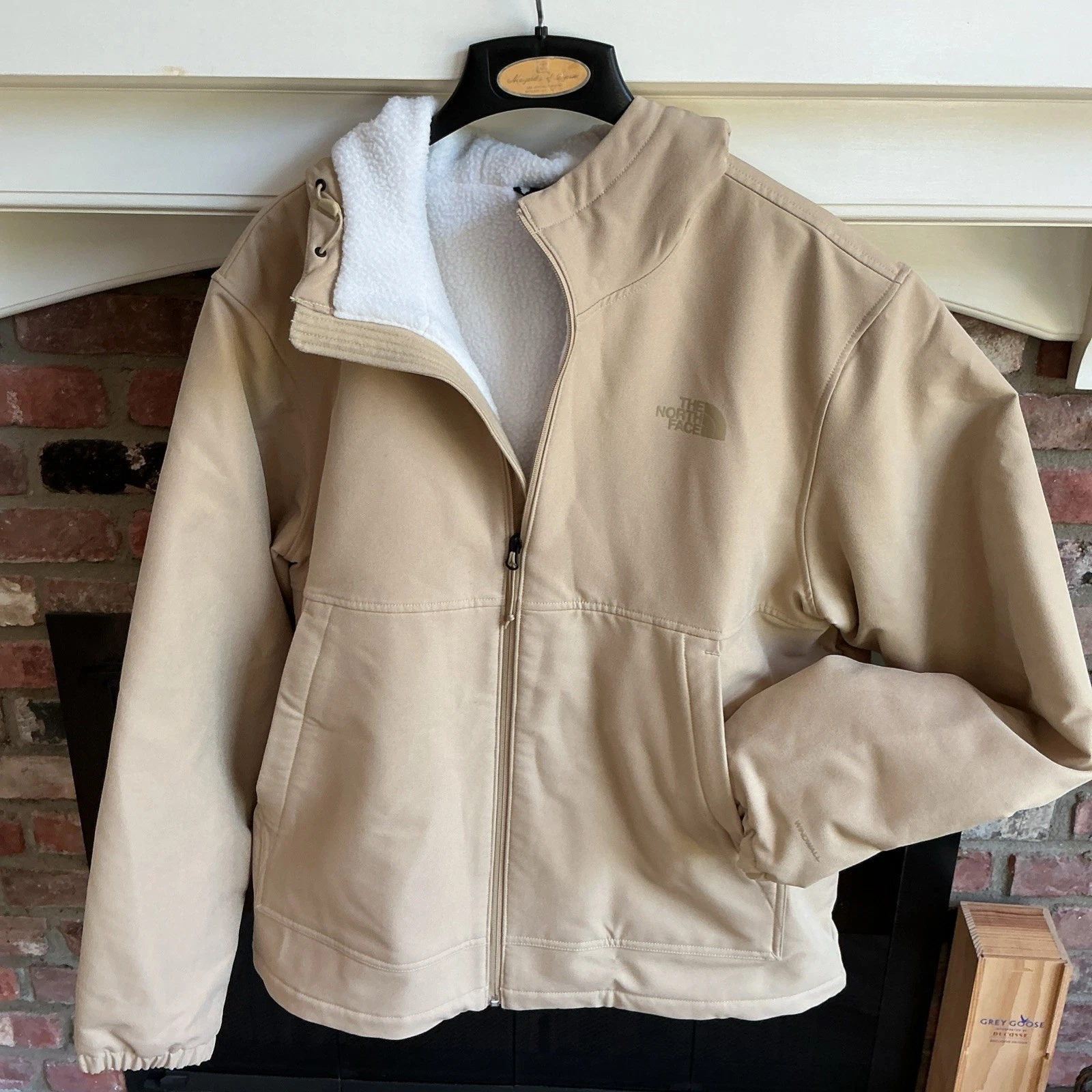 THE NORTH FACE Men's Jacket Camden Thermal Hoodie Khaki X-Large