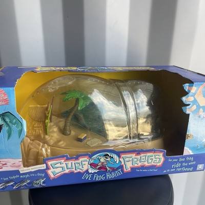 Uncle Milton Surf Frogs Live Frog Habitat Break Resistant Escape Proof 1997 New