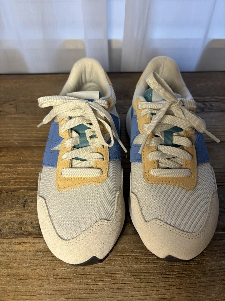 NUEVAS Zapatillas New Balance 237 con un color beige, azul, verde azulado talla 6 Mujer Foto 4 de 4