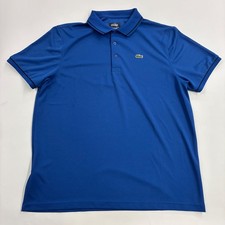 Lacoste Sport Men's Blue Short Sleeve Collared Golf Polo Size XXL