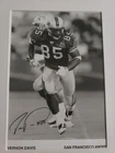 VERNON DAVIS SIGNED AUTOGRAPHED 5x7 PHOTO SAN FRANCISCO 49ERS