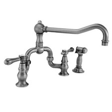Newport Brass 9453-1/03N Chesterfield Double Handle Bridge Kitchen Faucet with