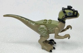 Genuine Lego Dinosaur Figure: &ldquo;Delta&rdquo; From Jurassic World 75917 Raptor Rampage