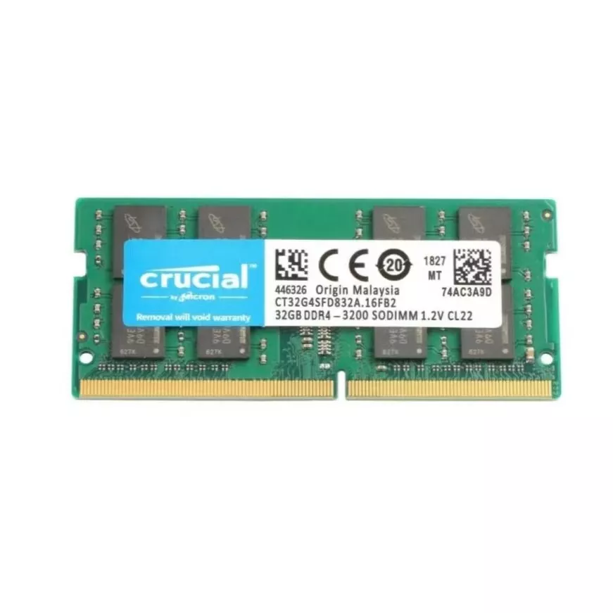 Crucial 4GB DDR4 3200 MHz 260 Pin SODIMM RAM Laptop Memory