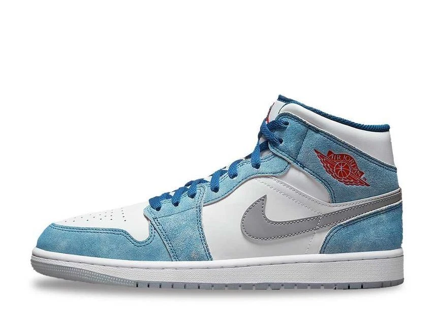 Nike Air Jordan 1 Mid SE White Hyper Royal Red 27.5cm DN3706 401