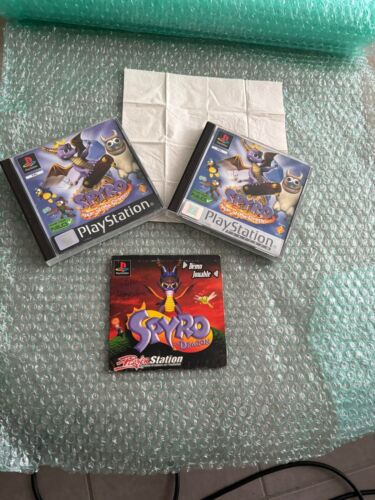 Lot 2 jeux Spyro Year Of The Dragon - Sony PlayStation PS1 - PAL FR fra complets - Zdjęcie 1 z 21